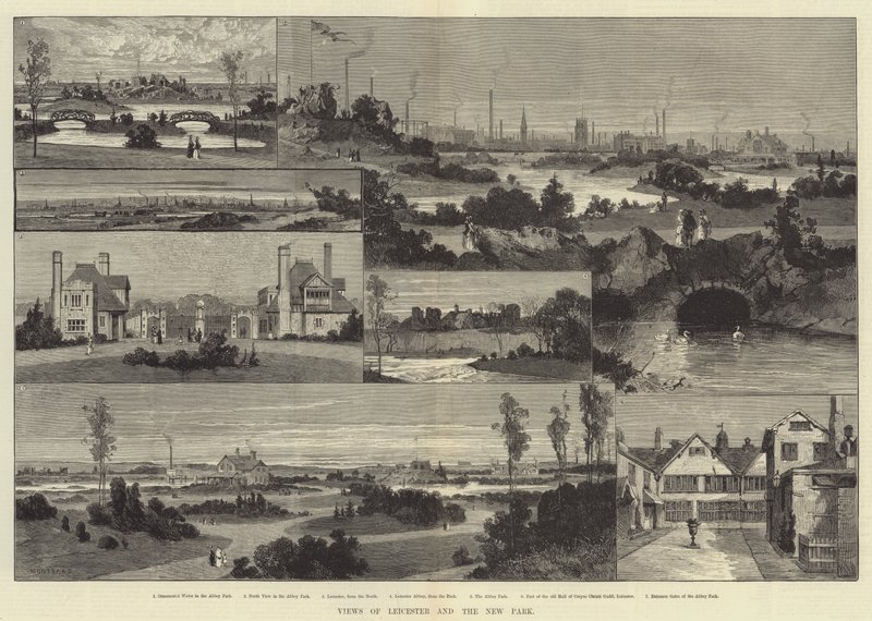 Views of Leicester and the New Park by Charles Auguste Loye