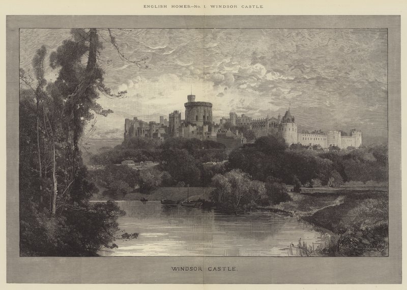 Windsor Castle by Charles Auguste Loye