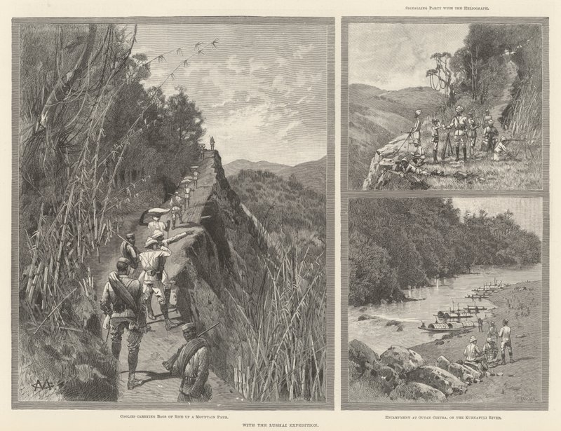 With the Lushai Expedition by Charles Auguste Loye