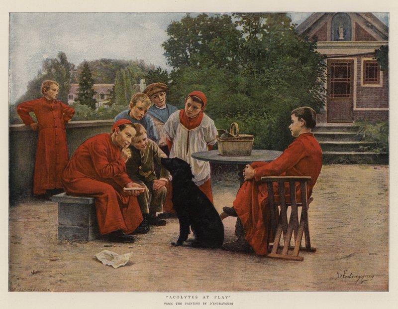 Acolytes at Play by Charles Bertrand D