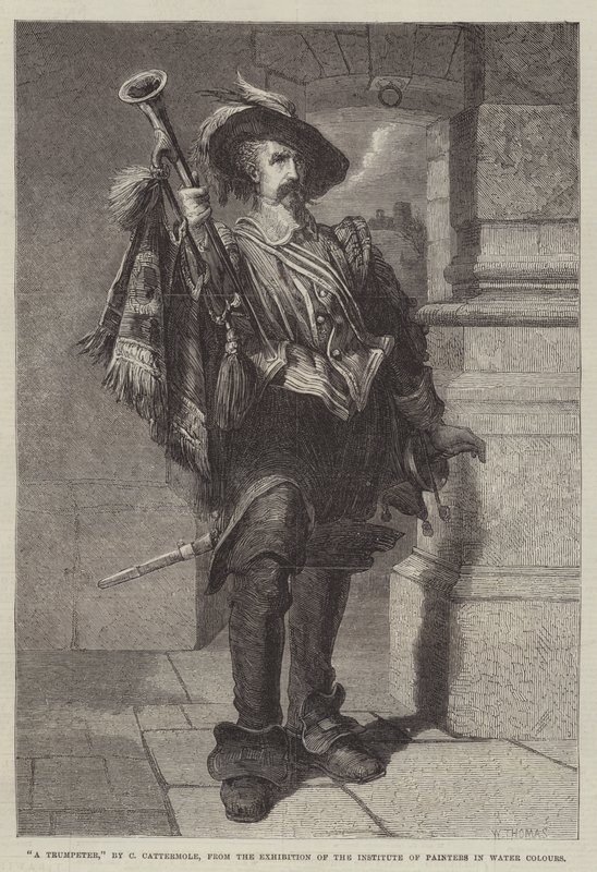 A Trumpeter by Charles Cattermole