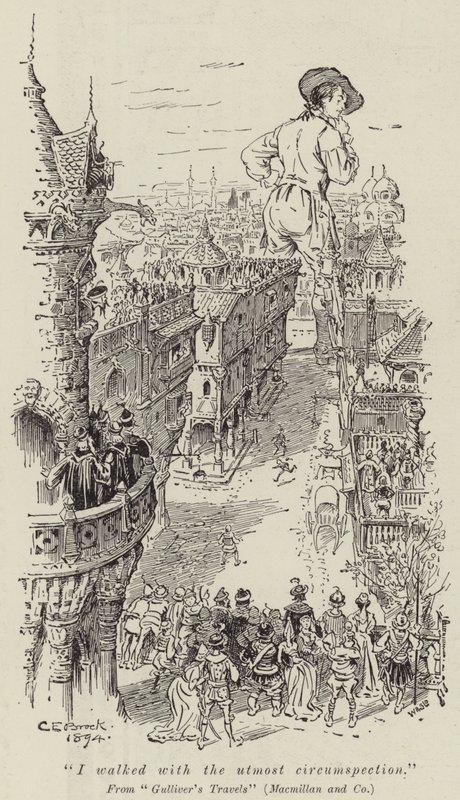 I walked with the utmost circumspection by Charles Edmund Brock