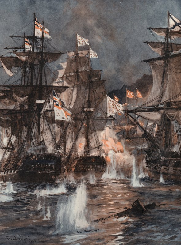 The Battle of Navarino by Charles Edward Dixon