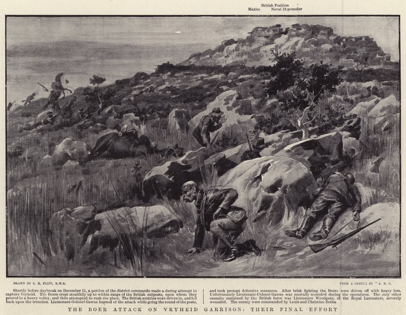 The Boer Attack on Vryheid Garrison, Their Final Effort by Charles Edwin Fripp