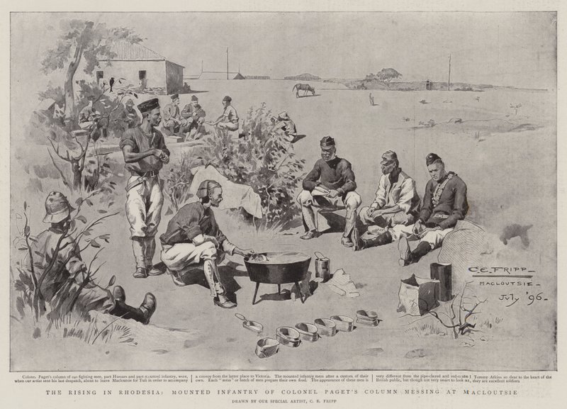 The Rising in Rhodesia, Mounted Infantry of Colonel Paget