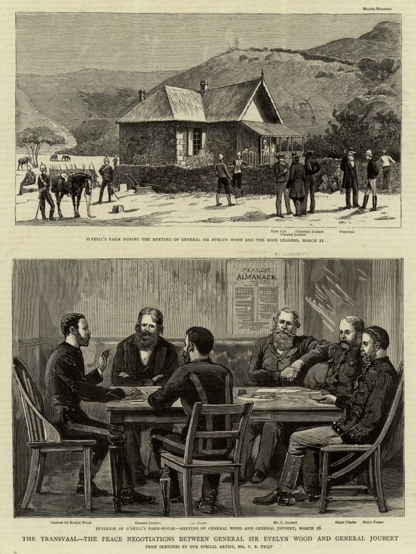 The Transvaal, the Peace Negotiations Between General Sir Evelyn Wood and General Joubert by Charles Edwin Fripp