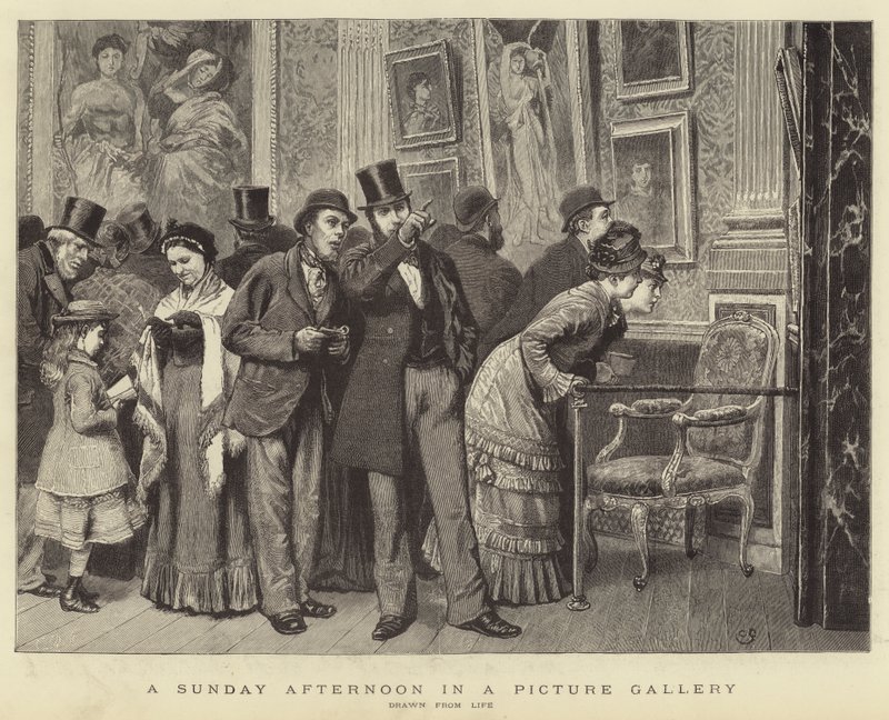 A Sunday Afternoon in a Picture Gallery by Charles Green