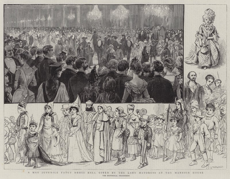 A May Juvenile Fancy Dress Ball Given by the Lady Mayoress at the Mansion House by Charles J. Staniland