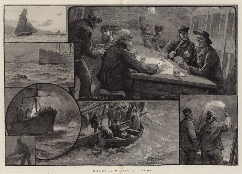 Channel Pilots at Work by Charles J. Staniland
