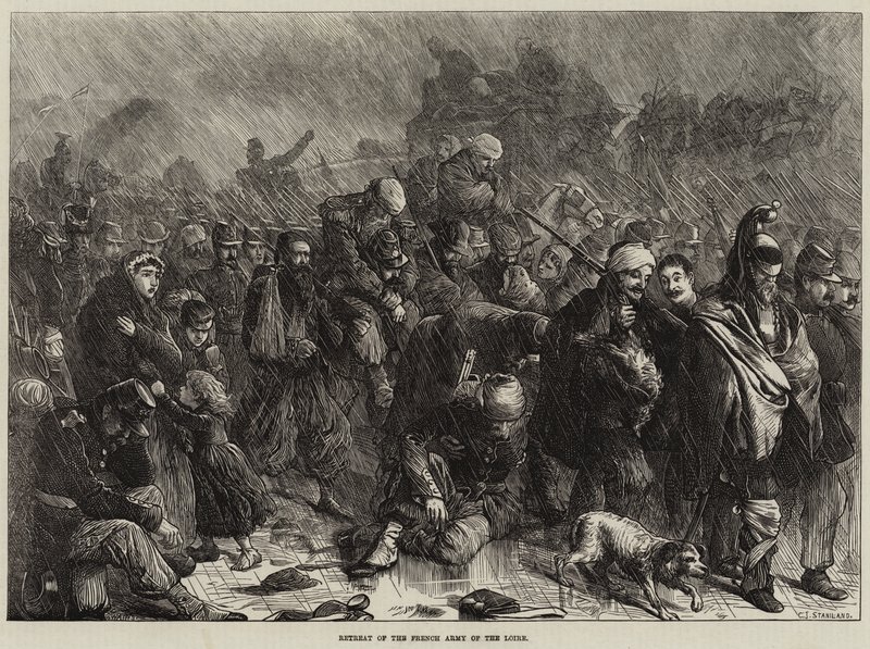 Retreat of the French Army of the Loire by Charles J. Staniland