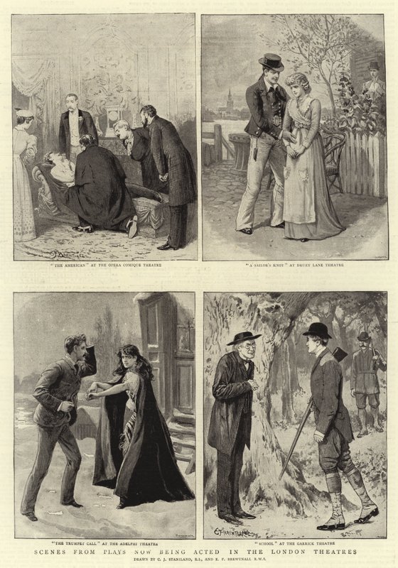 Scenes from Plays now being acted in the London Theatres by Charles J. Staniland