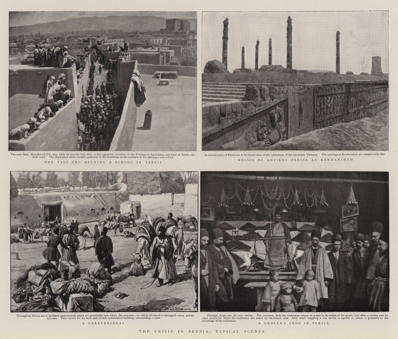 The Crisis in Persia, Typical Scenes by Charles J. Staniland
