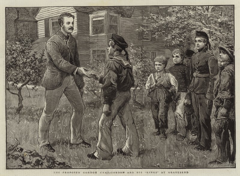 The Proposed Gordon Camp, Gordon and His Kings at Gravesend by Charles J. Staniland