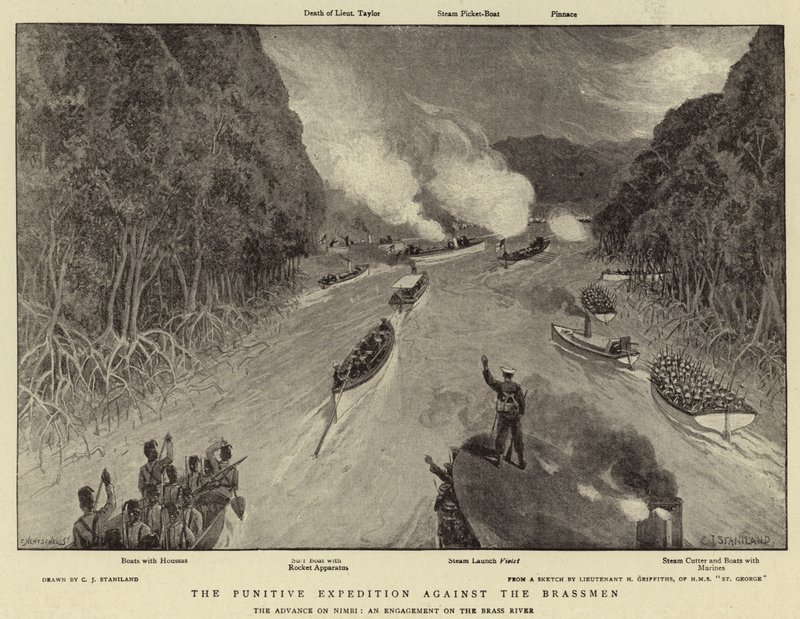 The Punitive Expedition against the Brassmen by Charles J. Staniland