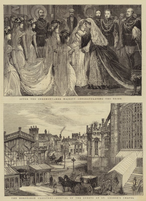 The Royal Wedding at Windsor by Charles J. Staniland