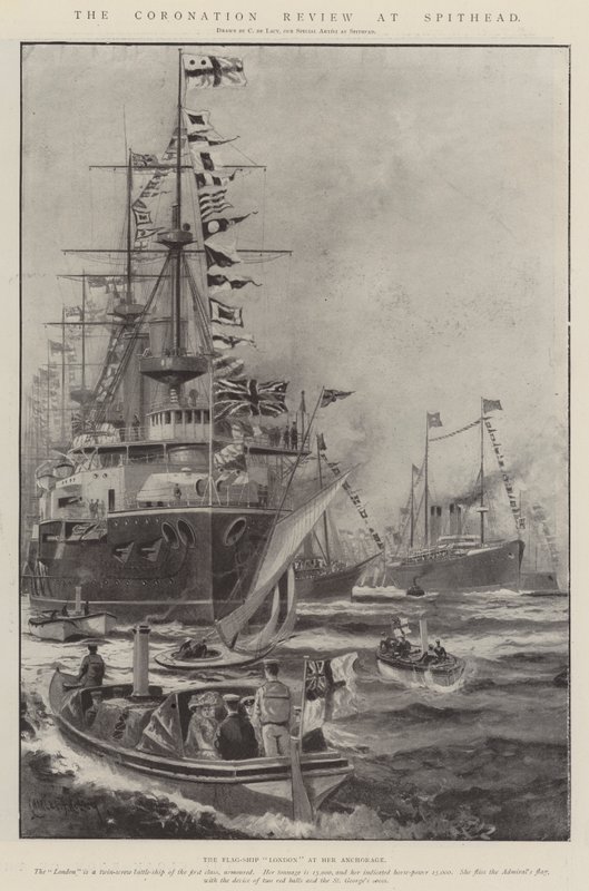 The Coronation Review at Spithead by Charles John de Lacy