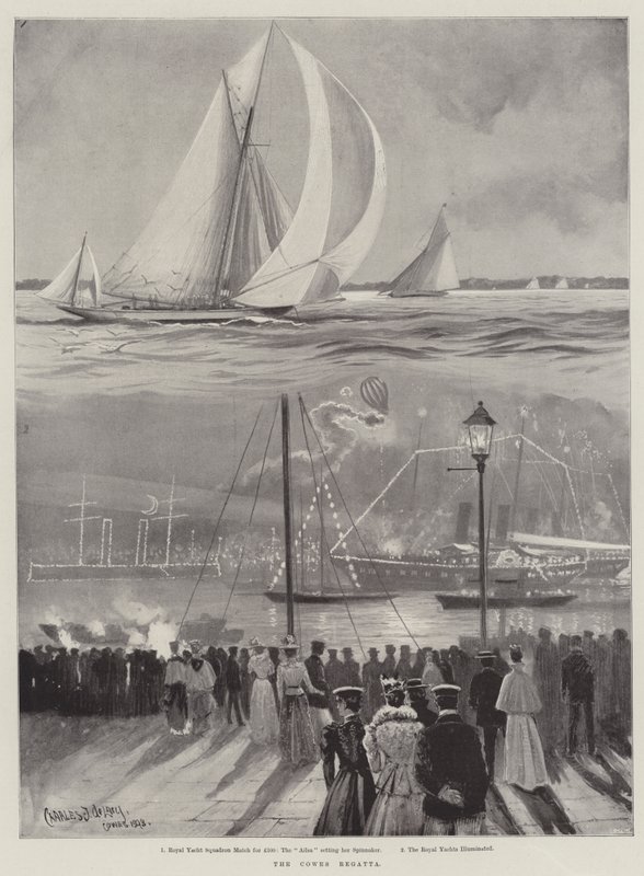 The Cowes Regatta by Charles John de Lacy