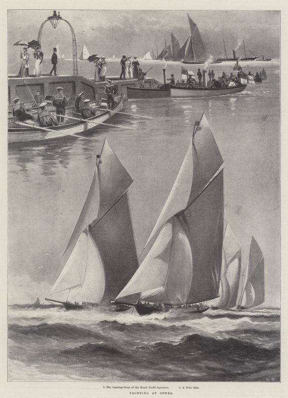 Yachting at Cowes by Charles John de Lacy