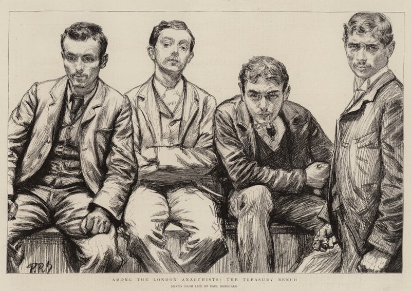 Among the London Anarchists, the Treasury Bench by Charles Paul Renouard