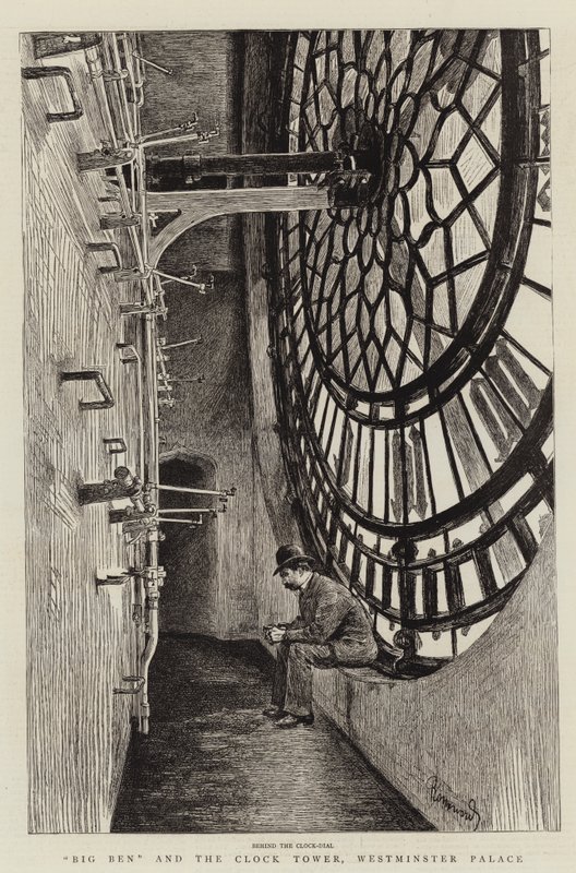 Big Ben and the Clock Tower, Westminster Palace by Charles Paul Renouard