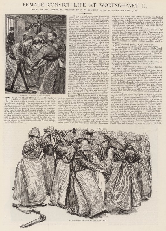 Female Convict Life at Woking by Charles Paul Renouard