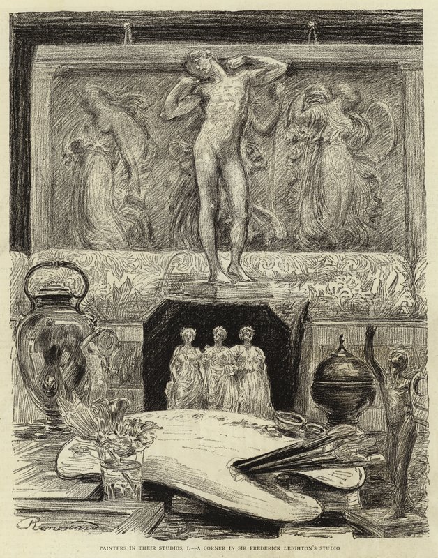 Painters in their Studios, I, a Corner in Sir Frederick Leighton