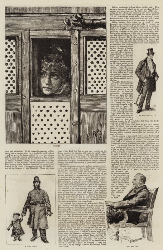 Sketches at the London Police-Courts by Charles Paul Renouard