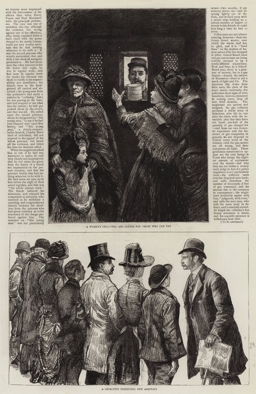 Sketches at the London Police-Courts by Charles Paul Renouard