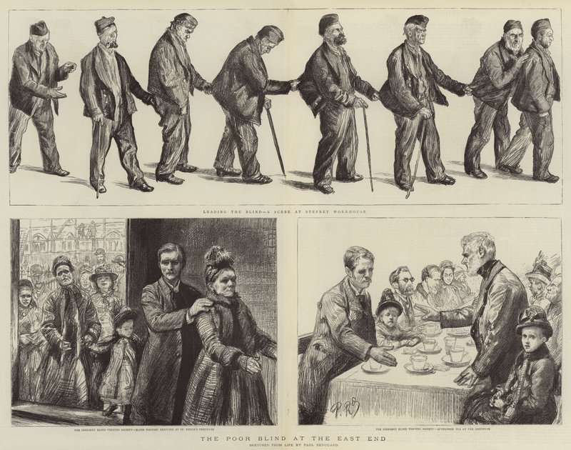 The Poor Blind at the East End by Charles Paul Renouard