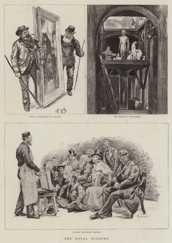 The Royal Academy by Charles Paul Renouard