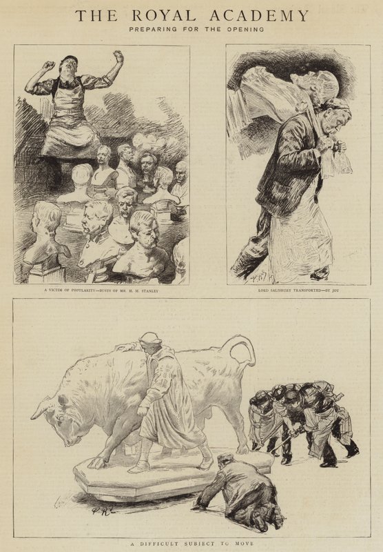 The Royal Academy by Charles Paul Renouard