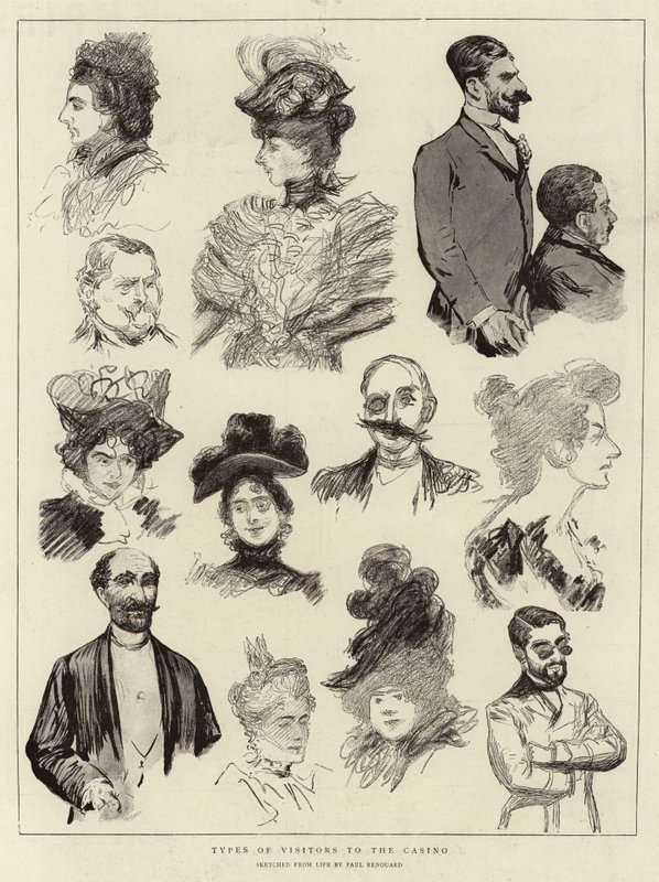 Types of Visitors to the Casino by Charles Paul Renouard