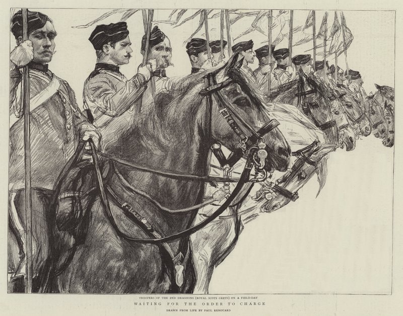 Waiting for the Order to Charge by Charles Paul Renouard