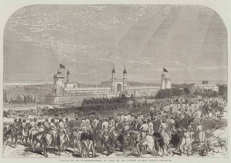 Arrival of the Governor-General of India at the Lahore Railway Station by Sir John Charles Robinson