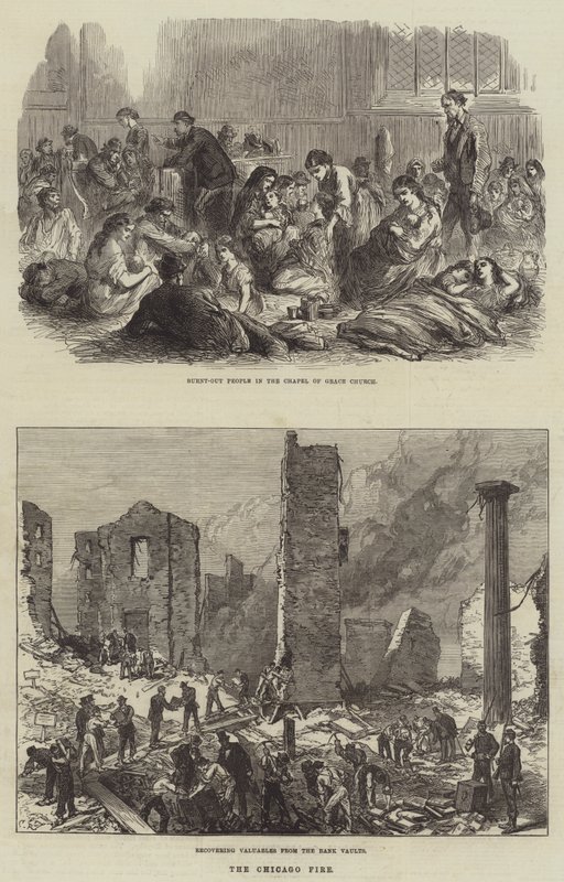 The Chicago Fire by Sir John Charles Robinson