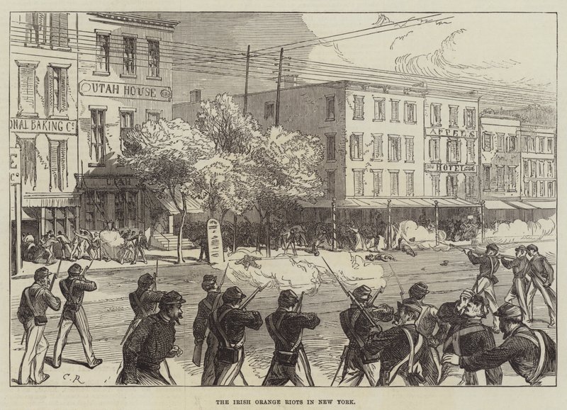 The Irish Orange Riots in New York by Sir John Charles Robinson