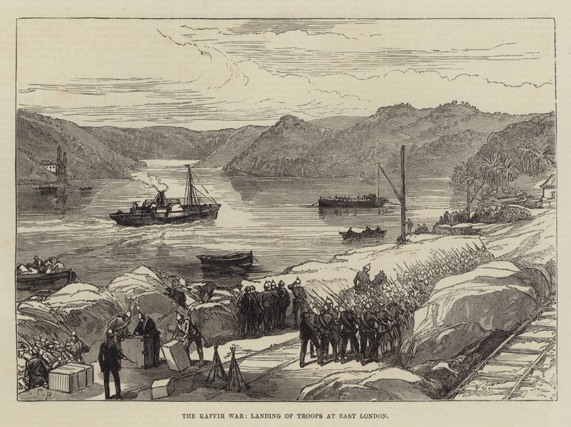 The Kaffir War, Landing of Troops at East London by Sir John Charles Robinson