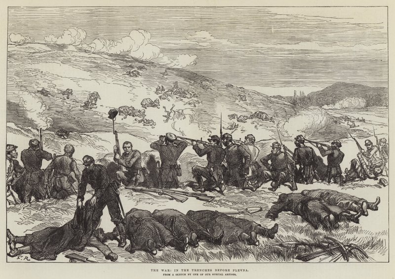 The War, in the Trenches before Plevna by Sir John Charles Robinson