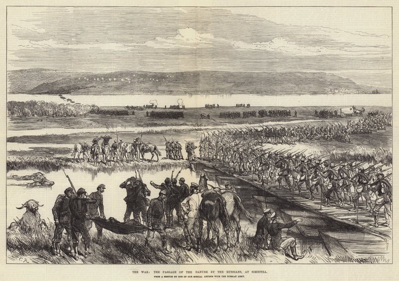 The War, the Passage of the Danube by the Russians, at Simnitza by Sir John Charles Robinson