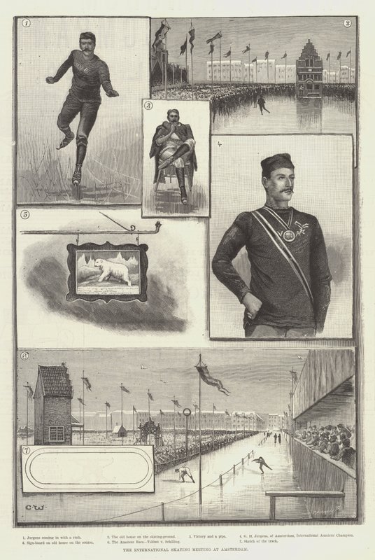 The International Skating Meeting at Amsterdam by Charles Whymper
