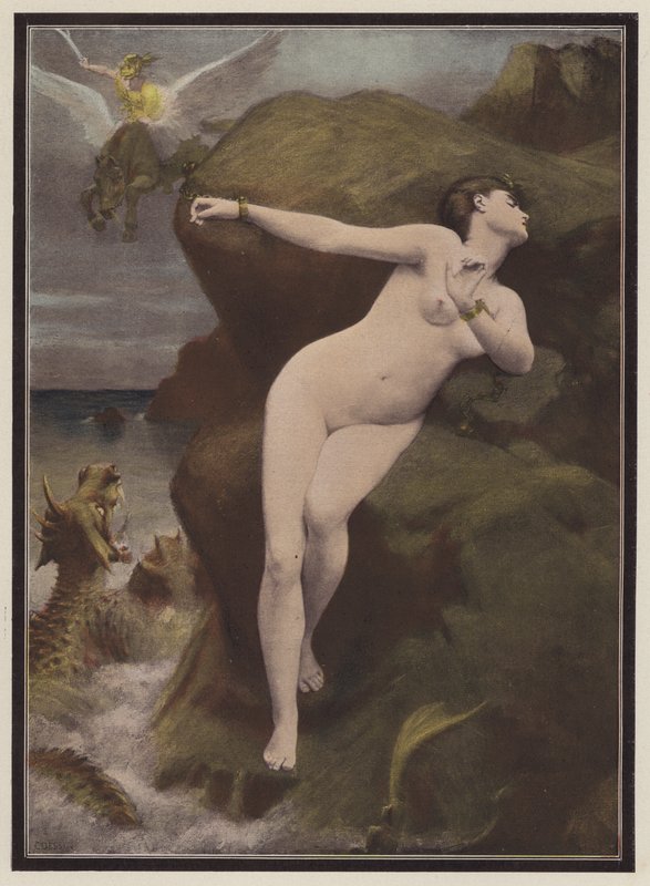 Andromeda by Charles Alexandre Coessin de la Fosse