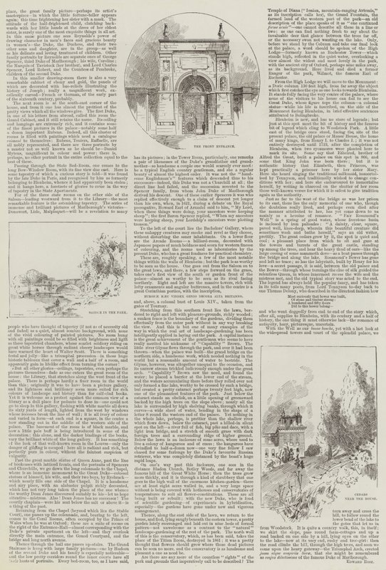 English Home, Blenheim by Charles Auguste Loye