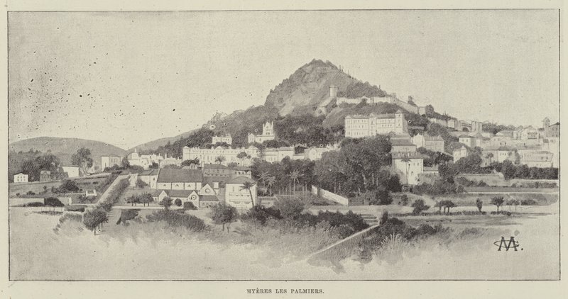 Hyeres les Palmiers by Charles Auguste Loye