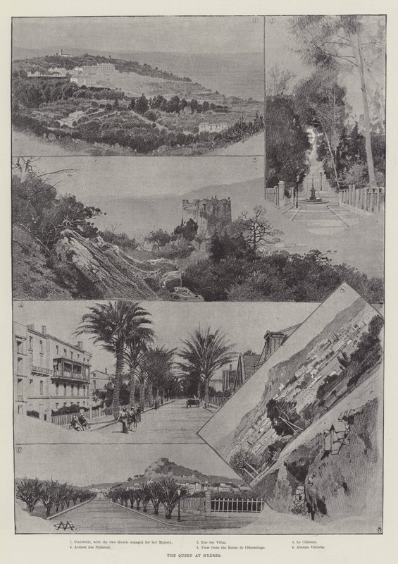 The Queen at Hyeres by Charles Auguste Loye