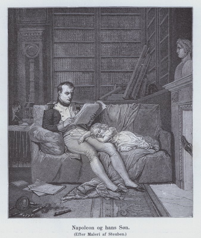 Napoleon I and his son by Charles Auguste Steuben