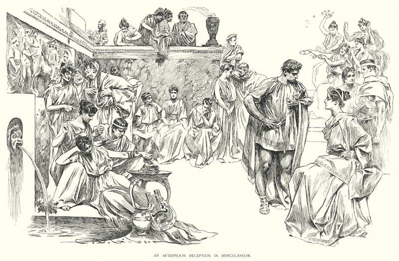 An Afternoon Reception in Herculaneum by Charles Dana Gibson