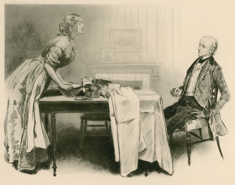 Dick Swiveller and the Marchioness by Charles Dana Gibson