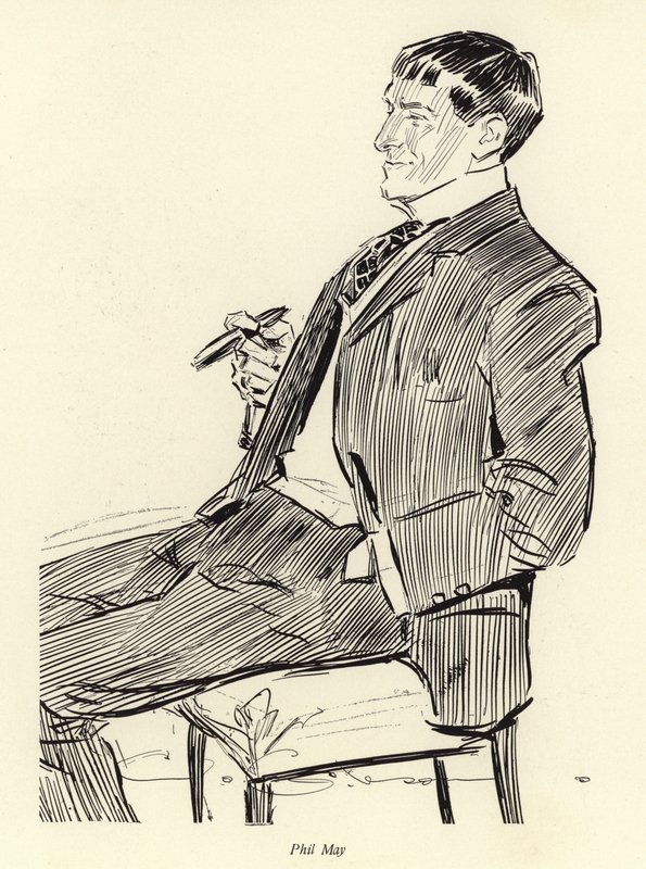 Portrait of Phil May by Charles Dana Gibson