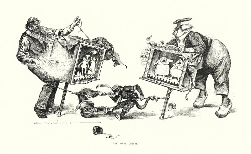The Rival Operas by Charles Dana Gibson