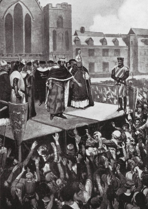 Edward I addressing his Subjects by Charles Daniel Ward